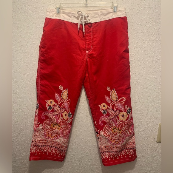 Guess Swim Guess Vintage Womens Long Board Shorts Capris Festival
